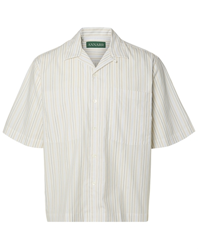 ANNARR - ANRRex Stripes Hemd - Egret/Multi